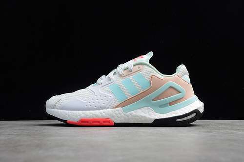 【300】[FY3018]-[DAY JOGGER SHOES CLOUD WHITE/BLUE/PINK]-[WOMAN:36-39]-[MAN:40-45]