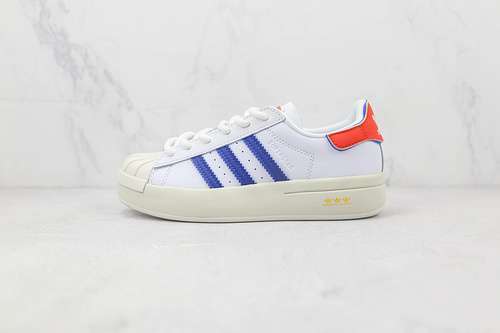 【240】[GV9541]-[SUPERSTAR AYOON SHOES CLOUD WHITE/SOLAR RED/BLUE]-[WOMAN:35.5-40]