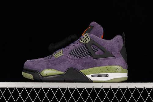 【450】[AQ9129-500]-[AIR JORDAN 4 RETRO CANYON PURPLE/ANTHRACITE/ALLIGATOR/SAFETY ORANGE]