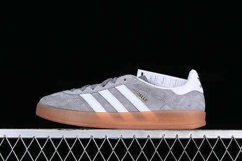 【280】[ID0978]-[ORIGINALS GAZELLE INDOOR WHITE/GREY/BROWN]-[WOMAN:35.5-39]-[MAN:40-45]
