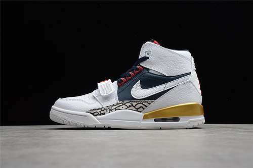 【340】[AV3922-101]-[JORDAN LEGACY 312 DREAM TEAM WHITE/MIDNIGHT NAVY-TEAM RED-METALLIC GOLD]