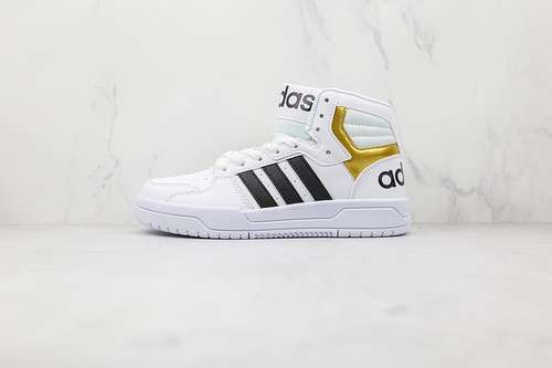 【260】[FY4284]-[ENTRAP MID SHOES CLOUD WHITE/CORE BLACK/GOLD METALLIC]-[WOMAN:36-39]-[MAN:40-44]