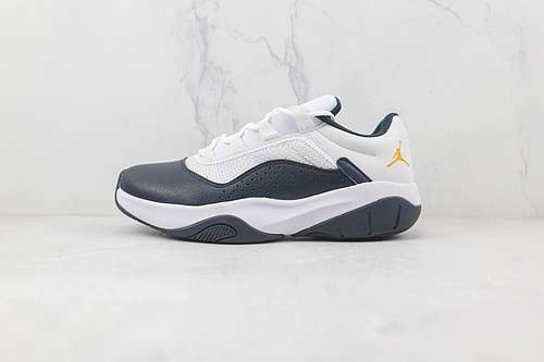 【300】[CW0784-147]-[AIR JORDAN 11 CMFT LOW MICHIGAN WHITE/ARMORY NAVY/POLLEN]-[WOMAN:36-39]