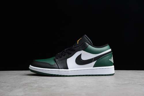 【280】[553558-371]-[GZ AIR JORDAN 1 LOW GREEN TOE NOBLE GREEN/POLLEN/WHITE/BLACK]-[UNISEX:36-47.5]