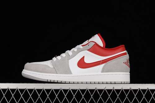 【320】[DC6991-016]-[AIR JORDAN 1 LOW SE LIGHT SMOKE GREY/WHITE/GYM RED]-[MAN:40-45]