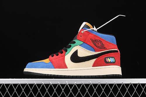 [CU2805-100]-[AIR JORDAN 1 MID SE FEARLESS BLUE THE GREAT BLACK/RED/BLUE]-[UNISEX:36-46]