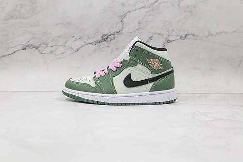 【340】[CZ0774-300]-[AIR JORDAN 1 MID SE DUTCH GREEN/BLACK/BARELY GREEN/ARCTIC PINK]-[WOMAN:36-40]
