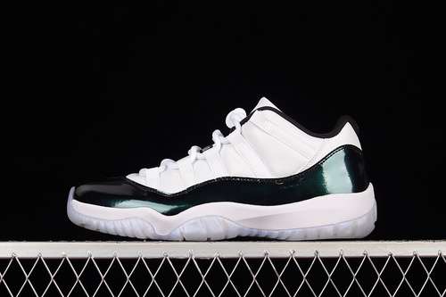【320】[528895-145]-[AIR JORDAN 11 RETRO LOW EMERALD WHITE/EMERALD RISE-BLACK]-[MAN:39-47.5]