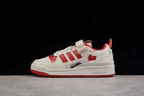 【300】[GZ4378]-[HOME ALONE X FORUM 84 LOW WHITE/RED/WHITE]-[WOMAN:36-39]-[MAN:40-45]