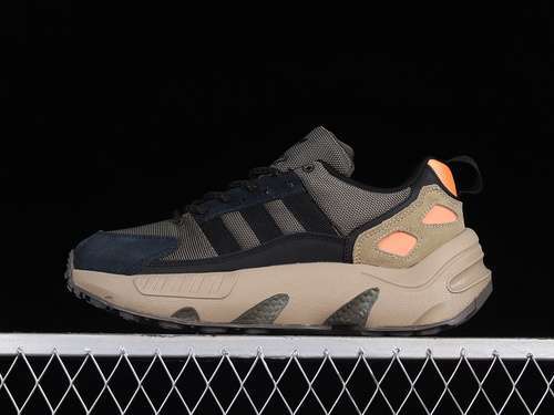 【320】[GX7006]-[ZX 22 BOOST SHOES SHADOW OLIVE/SHADOW GREEN/BEAM ORANGE]-[WOMAN:36-39]-[MAN:40-45]