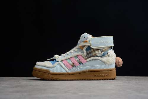 【320】[GW8921]-[MELTING SADNESS X FORUM EXHIBIT MID KARORO JOY BLUE/LIGHT PINK/SKY TINT]