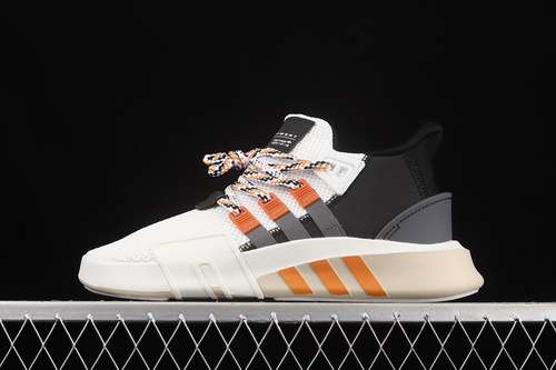 【300】[F33853]-[EQT BASK ADV SHOES CLOUD WHITE/CORE BLACK/ORANGE]-[WOMAN:36-39]-[MAN:40-45]