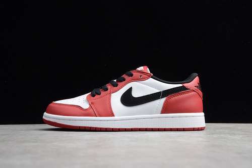 【300】[705329-600]-[GZ AIR JORDAN 1 LOW OG CHICAGO VARSITY RED/BLACK-WHITE]-[UNISEX:36-47.5]