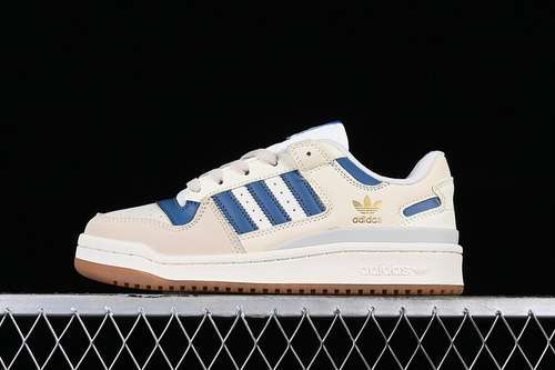 【250】[HQ1493]-[FORUM 84 LOW WHITE/GREY/BLUE]-[WOMAN:36-39]-[MAN:40-44]