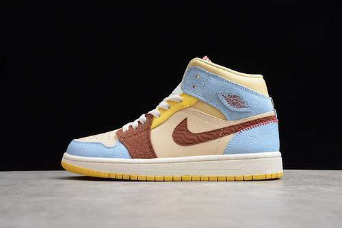 【360】[CU2803-200]-[GZ AIR JORDAN 1 MID SE FEARLESS MAISON CHATEAU BLUE/WHITE]-[UNISEX:36-47.5]