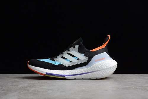 【280】[S23867]-[ULTRABOOST 21 SHOES CORE BLACK/CLOUD WHITE/PULSE AQUA]-[WOMAN:36-39]-[MAN:40-45]