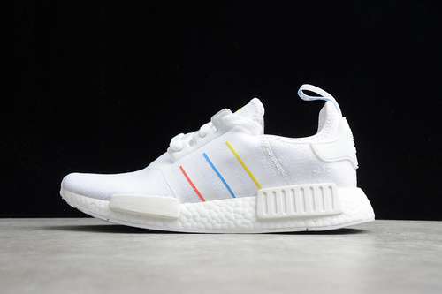【300】[FW6436]-[NMD R1 SHOES WHITE/YELLOW/BLUE/RED]-[WOMAN:36-39]-[MAN:40-45]