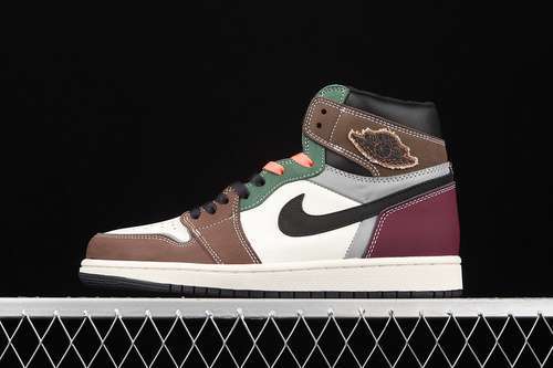 【340】[DH3097-001]-[AIR JORDAN 1 HIGH HANDCRAFTED BLACK/ARCHAEO BROWN/DARK CHOCOLATE]