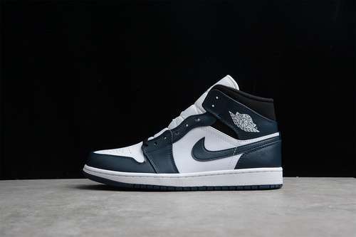 【360】[554724-411]-[CJ AIR JORDAN 1 MID ARMORY NAVY/WHITE-BLACK]-[MAN:40-46]