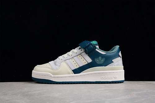 【300】[HP2067]-[FORUM LOW SHOES BEIGE/BEIGE/DARK GREEN]-[WOMAN:36-39]-[MAN:40-45]