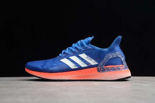 【280】[EF0893]-[ULTRABOOST PB SHOES GLOW BLUE/CORE WHITE/SOLAR RED]-[UNISEX:36-45]