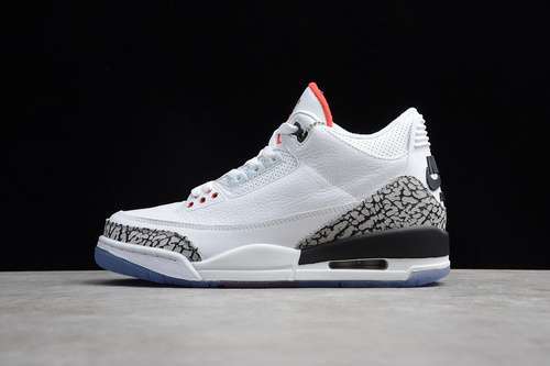 [923096-101]-[ST AIR JORDAN 3 RETRO FREE THROW LINE WHITE CEMENT WHITE/BLACK]