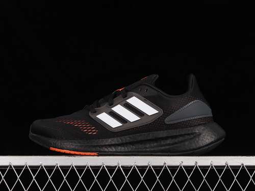 【300】[HQ1455]-[PUREBOOST 22 SHOES CORE BLACK/CLOUD WHITE/ORANGE]-[MAN:39-45]