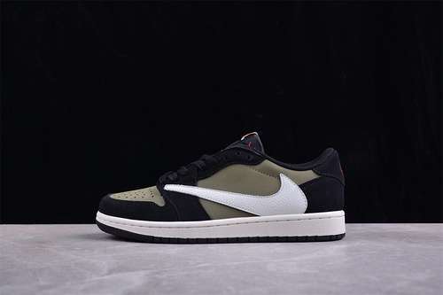 【300】[DM7866 200]-[TRAVIS SCOTT X AIR JORDAN 1 LOW OG SP MEDIUM OLIVE/BLACK/SAIL/MUSLIN]-[36-46]
