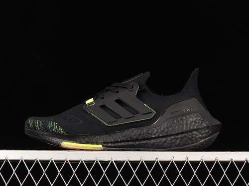 【320】[GX5915]-[ULTRABOOST 22 SHOES CORE BLACK/CORE BLACK/SOLAR YELLOW]-[MAN:39-48]