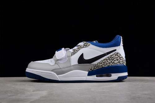【300】[CD7069-140]-[AIR JORDAN LEGACY 312 LOW WHITE/LIGHT GREY/BLUE-BLACK]-[WOMAN:36-39]-[MAN:40-45]