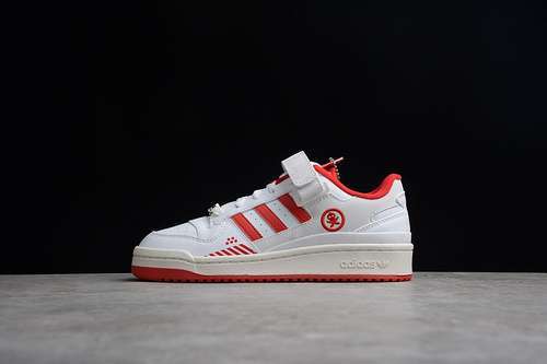 【270】[GW3493]-[QUICCS X FORUM LOW TEQ63 CLOUD WHITE/SCARLET/CORE BLACK]-[WOMAN:36-39]-[MAN:40-45]