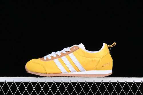 【220】[GY5044]-[ADIDAS NEO VS JOG WHITE/YELLOW]-[WOMAN:35.5-40]