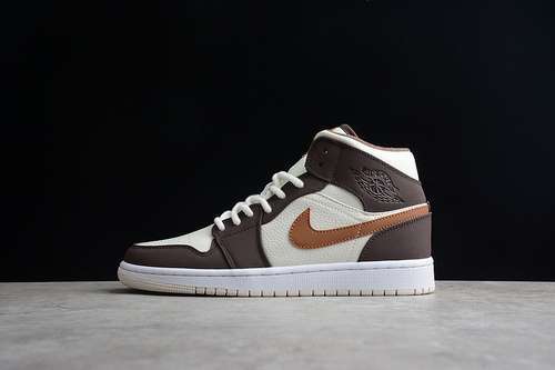 【270】[DO6699-200]-[AIR JORDAN 1 MID BROWN FLEECE BROWN/CREAM WHITE/WHITE]-[UNISEX:36-46]