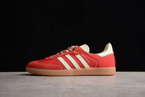 【280】[GY6612]-[WALES BONNER X SAMBA SHOES SCARLET RED/WHITE/GUM]-[WOMAN:35-39]-[MAN:40-45]