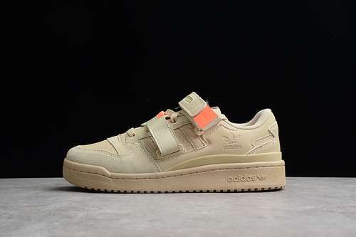 【280】[GX3658]-[FORUM LOW SHOES DARK BEIGE/RED/DARK BEIGE]-[WOMAN:36-39]-[MAN:40-44]