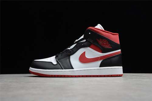 【340】[554724-122]-[AIR JORDAN 1 MID METALLIC RED WHITE/GYM RED/BLACK]-[WOMAN:35.5-39]-[MAN:40-45]