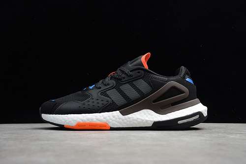 【300】[FW1848]-[DAY JOGGER SHOES CORE BLACK/ORANGE/BLUE]-[WOMAN:36-39]-[MAN:40-45]