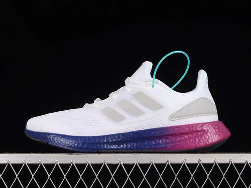 【280】[HQ8585]-[PUREBOOST 22 RUNNING SHOES CLOUD WHITE/GREY TWO/LUCID BLUE]-[MAN:39-45]