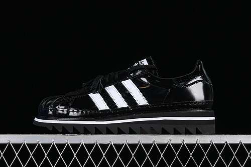 【460】[IH5953]-[CLOT SUPERSTAR BY EDISON CHEN BLACK CORE BLACK/CLOUD WHITE/CORE BLACK]-[UNISEX:36-46]