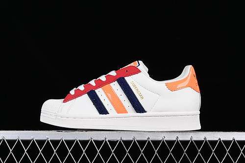 【230】[HQ4403]-[SUPERSTAR WHITE/GREY/BLACK/ORANGE]-[WOMAN:35.5-39]-[MAN:40-45]