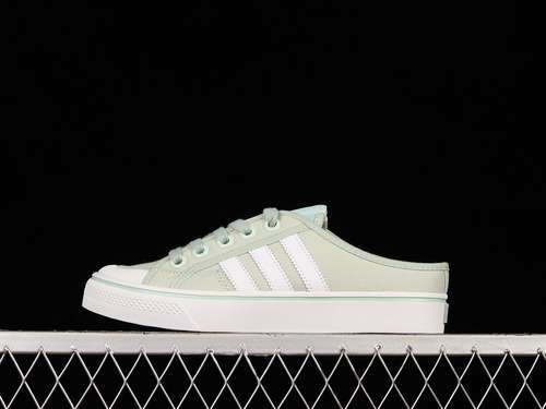 【190】[CC2527]-[NIZZA SEMI SLIPPERS LIGHT GREEN/LIGHT GREEN/CLOUD WHITE]-[WOMAN:36-40]
