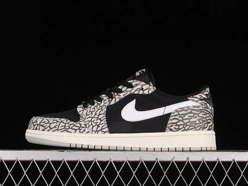 【280】[CZ0790-001]-[AIR JORDAN 1 RETRO LOW BLACK/MUSLIN/TECH GREY/WHITE/SAIL]-[MAN:40-46]