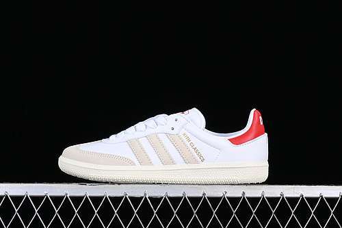【260】[GY2544]-[ADIDAS KITH X SAMBA OG CLASSICS PROGRAM WHITE/RED]-[WOMAN:35-39]-[MAN:40-44]