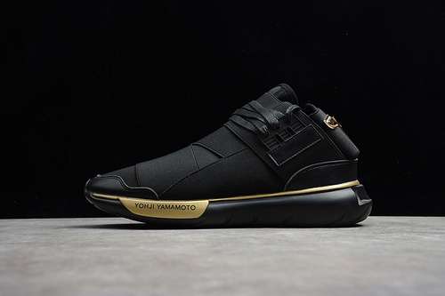 【320】[S86166]-[Y-3 QASA HIGH CORE BLACK/CORE BLACK/GOLD]-[MAN:39-44]