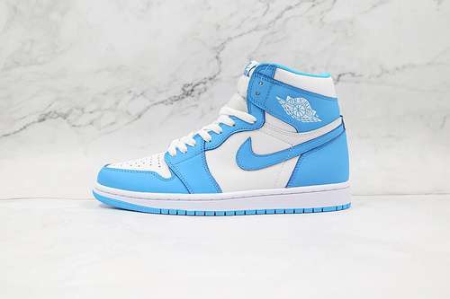 【400】[555088-117]-[AIR JORDAN 1 RETRO HIGH OG UNC WHITE/DARK POWDER BLUE]-[WOMAN:36-39]-[MAN:40-46]