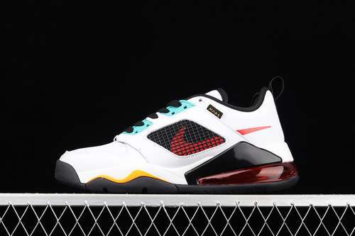【340】[DB5919-181]-[JORDAN MARS 270 LOW WHITE/LASER ORANGE/HYPER JADE/BRIGHT CRIMSON/BLACK]