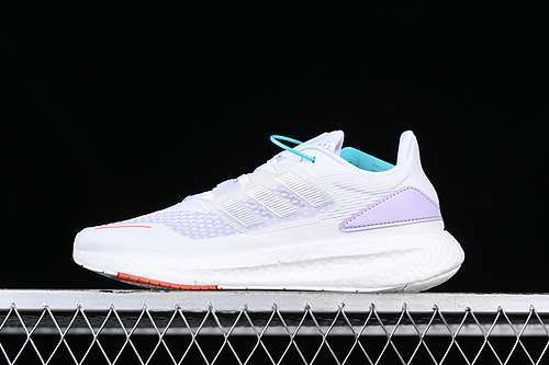 【260】[HQ1420]-[ADIDAS PUREBOOST 22 WHITE/PURPLE]-[WOMAN:36-40]