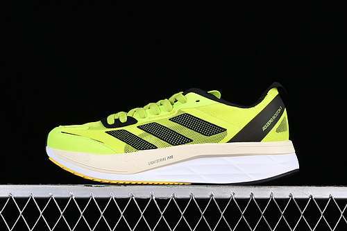 【280】[GX6650]-[ADIDAS ADIZERO BOSTON 11 WHITE/GREY/BLACK/GREEN]-[WOMAN:36-39]-[MAN:40-45]