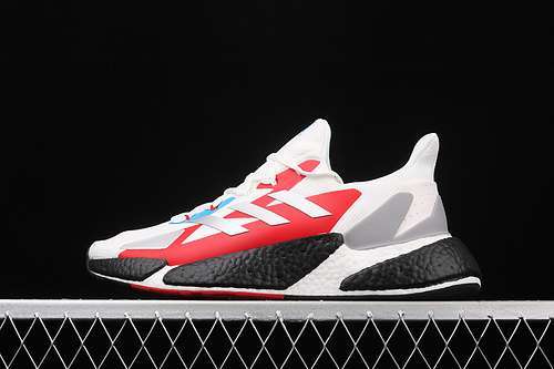 【340】[FW8406]-[X9000L4 BOOST SHOES CLOUD WHITE/CORE BLACK/RED]-[WOMAN:36-39]-[MAN:40-45]