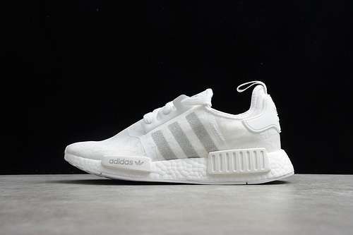 【260】[YF9866]-[NMD_R1 SHOSE CLOUD WHITE/CLOUD WHITE/LIGHT GREY]-[WOMAN:36-39]-[MAN:40-45]